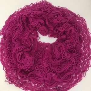 Infinity winter scarf. Hot pink